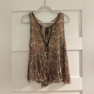 Free People Multicolor Sleeveless Blouse